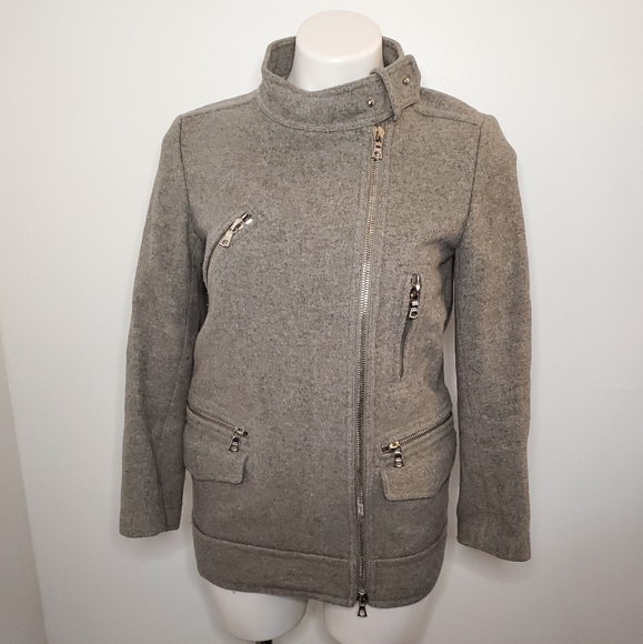 3.1 Phillip Lim Wool Moto Style Jacket 0 - Picture 2 of 9